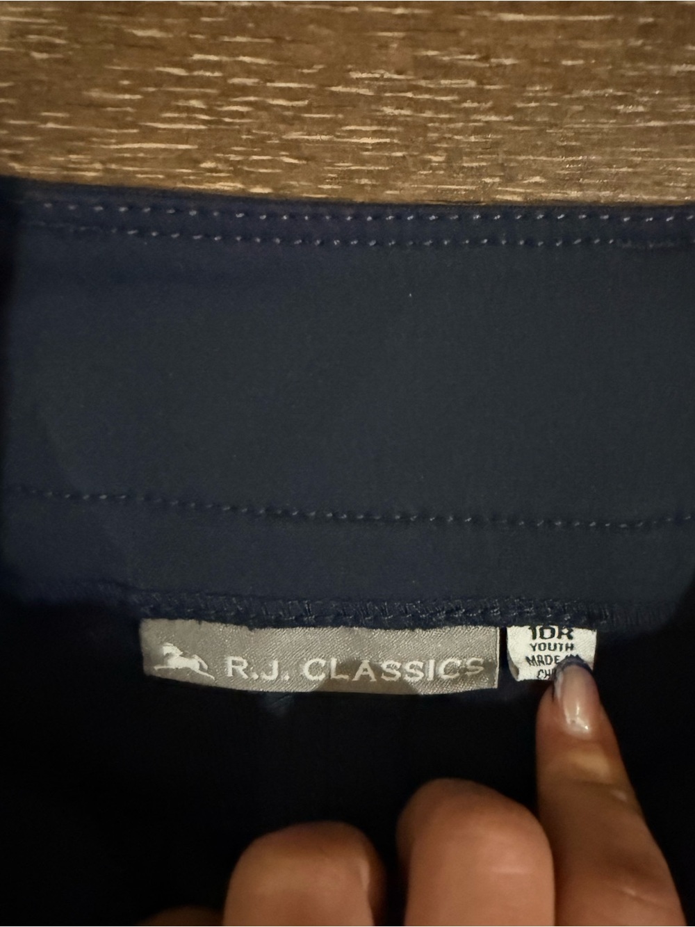kids's Navy Stretch Riding jodphurs RJ Classics - Picture 3 of 4